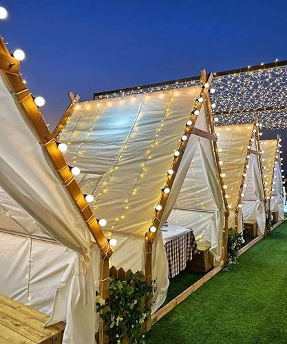 Miniatura 3 de Red Celebrity - Tienda de campaña triangular terraza olla caliente barbacoa campamento al aire libre estrella alojamiento catering tienda de campaña