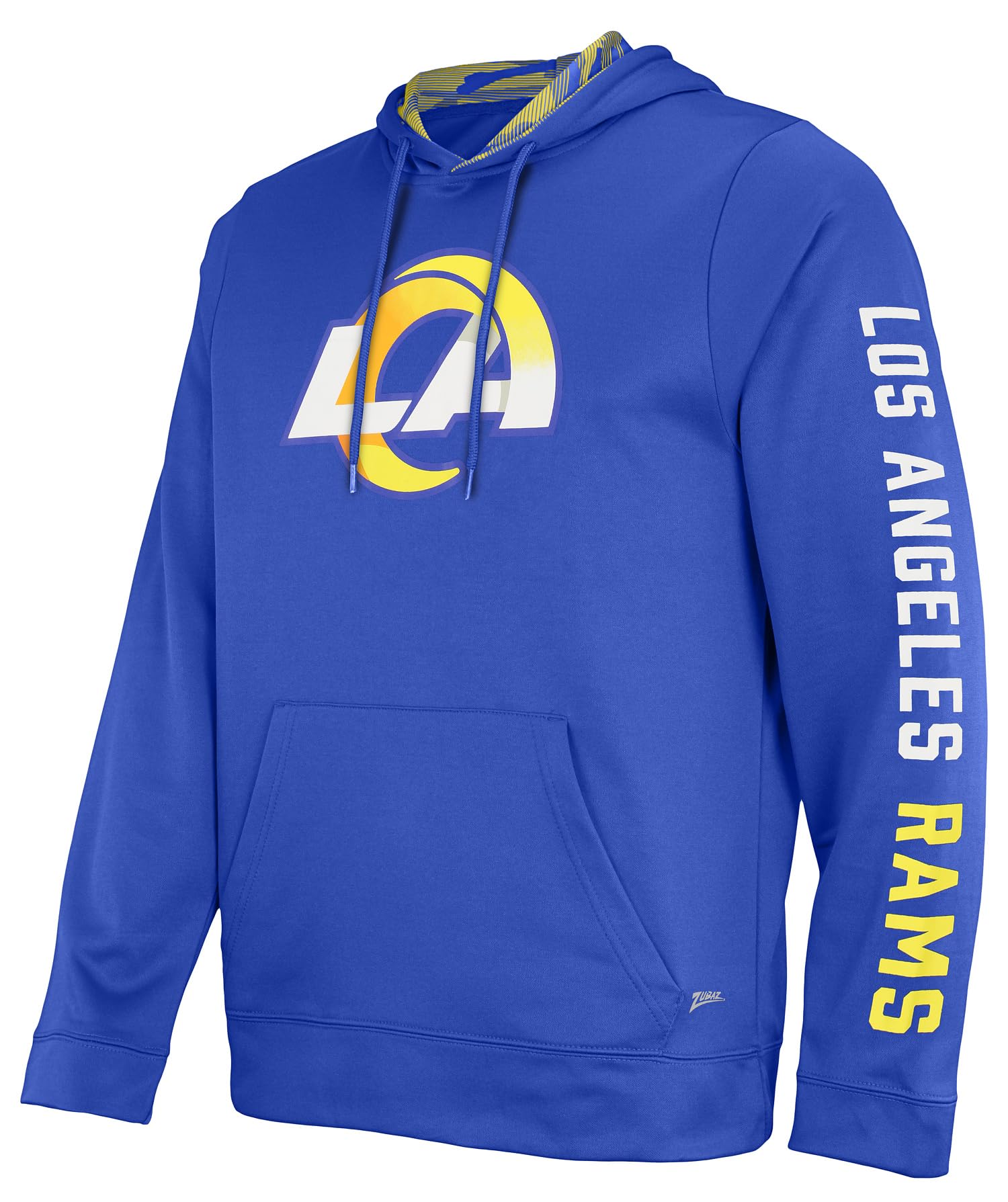 Zubaz NFL Football Men's Solid Team Hoodie with Camo Lined Hood and Sleeve Graphic — view 68