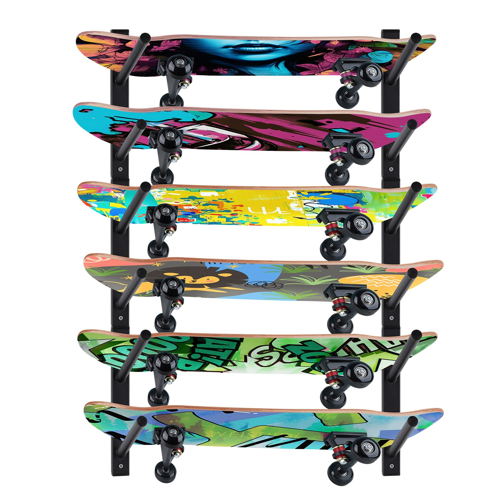 Support mural pour skateboard, planche à neige, skis et longboard - BiJun