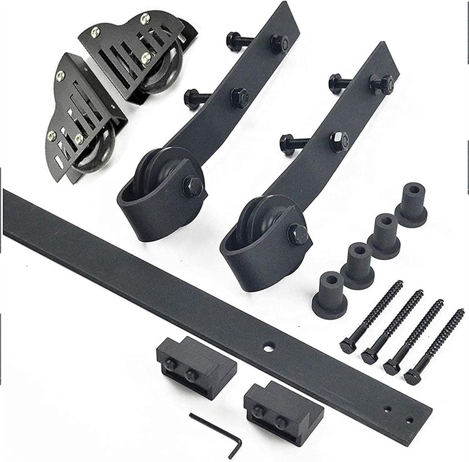 Quincaillerie pour marchepied coulissant 2.44m avec roulettes anti-bruit pour grand rail