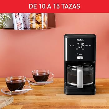 CM600810 Smart N Light Cafetera Filtro, Cabezal de Extracción Extragrande, Programable 24 h, Función Aroma, Apagado Automático en 30 minutos, Antigoteo, Color Negro, Capacidad de 1.25 l1