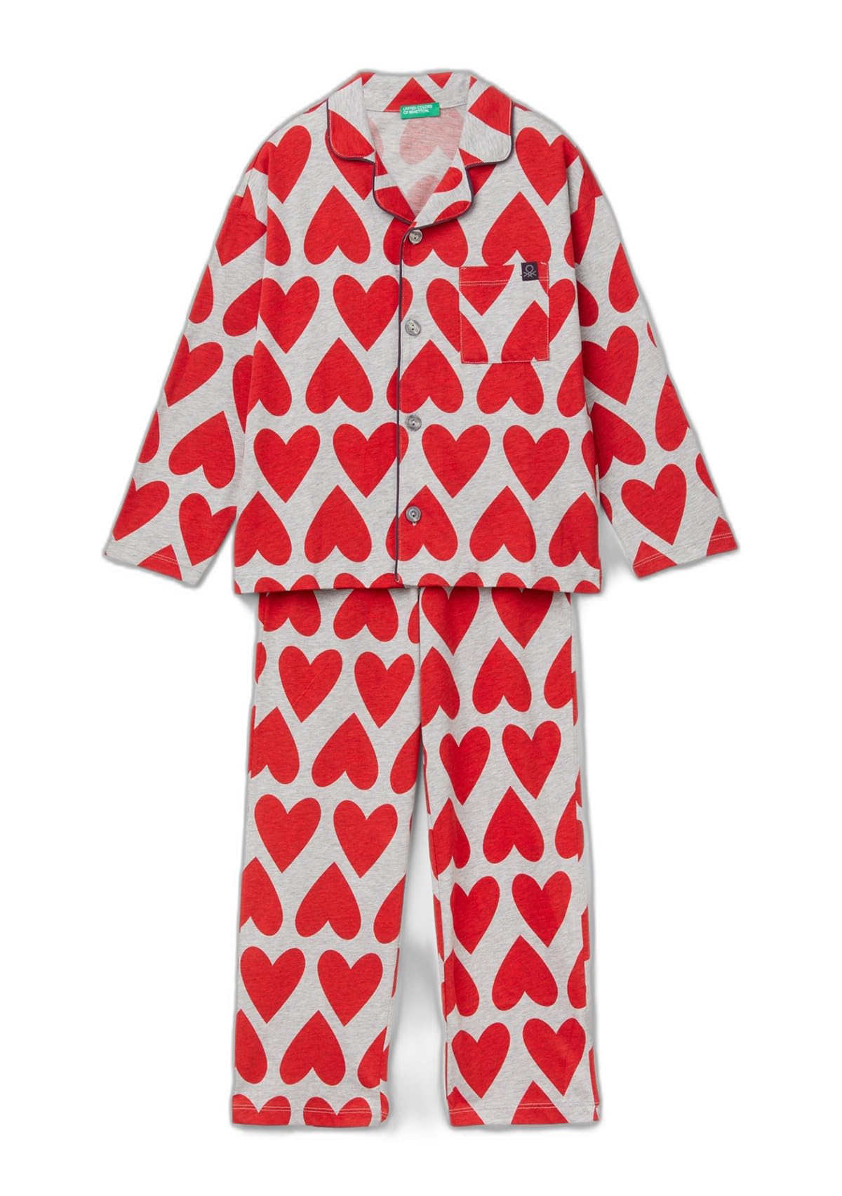 United Colors of Benetton Pidżama — zestaw Chłopcy Świnka (Giacca+pant) 3mr70p072