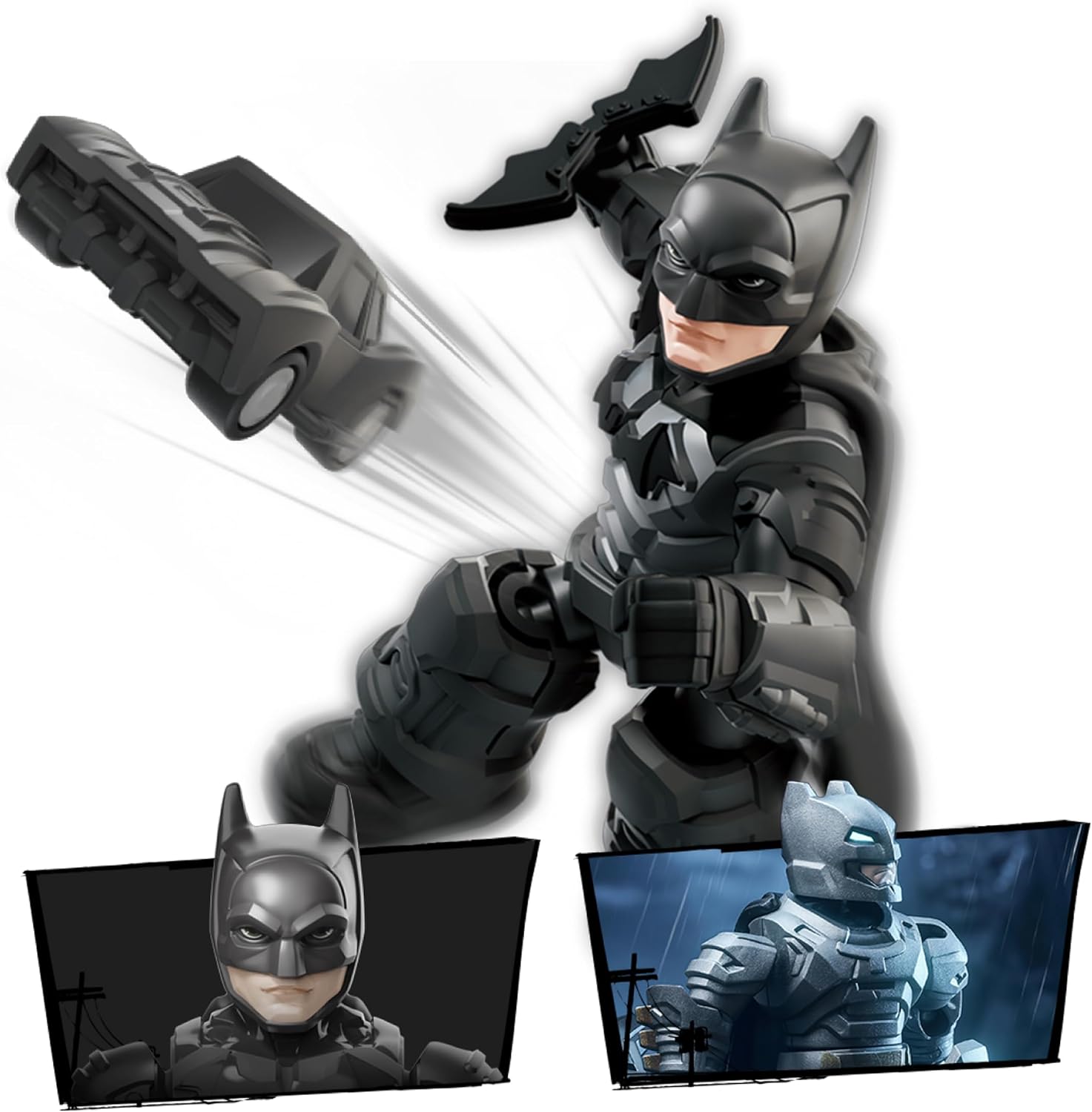 BLOKEES DC Comics, Defender Version, DV01, Legendary Batman, 12 Model Kits, 14 Points of Articulation, 12 Characters, Assembly Required, Age 8+