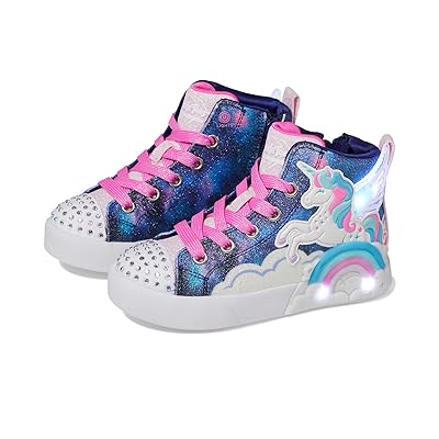 SKECHERS KIDS Twinkle Magic (Little Kid) Girls Shoes Navy/Multi