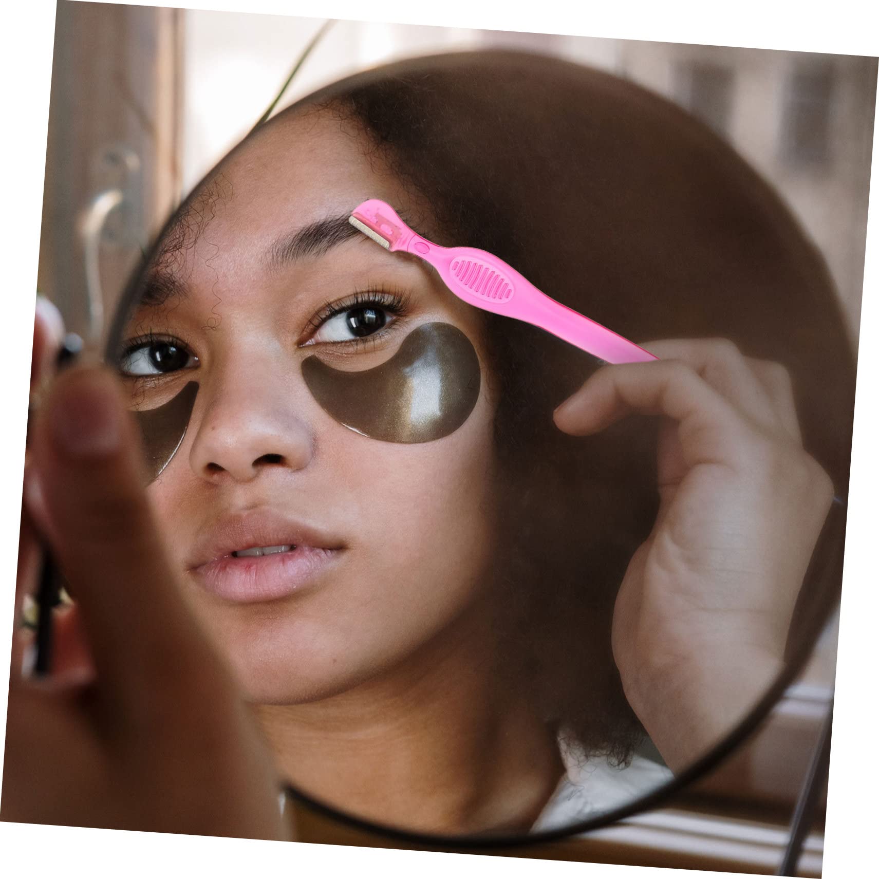 Healeved 72stücke Eyebrow Razors Edelstahl Augenbrauenrasierer Mit Schutzabdeckung Präzises Trimmen Für Gesichtsbehaarung Schönheitswerkzeuge Für Damen Je