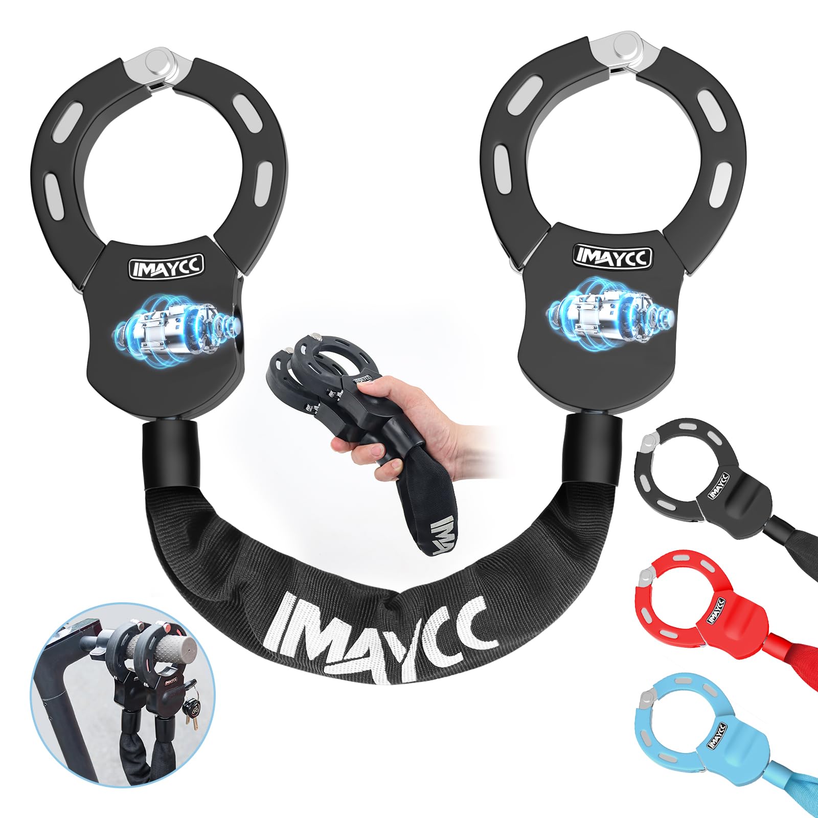 IMAYCC New E-Scooter Lock, Handcuff Lock With Key, E-Scooter