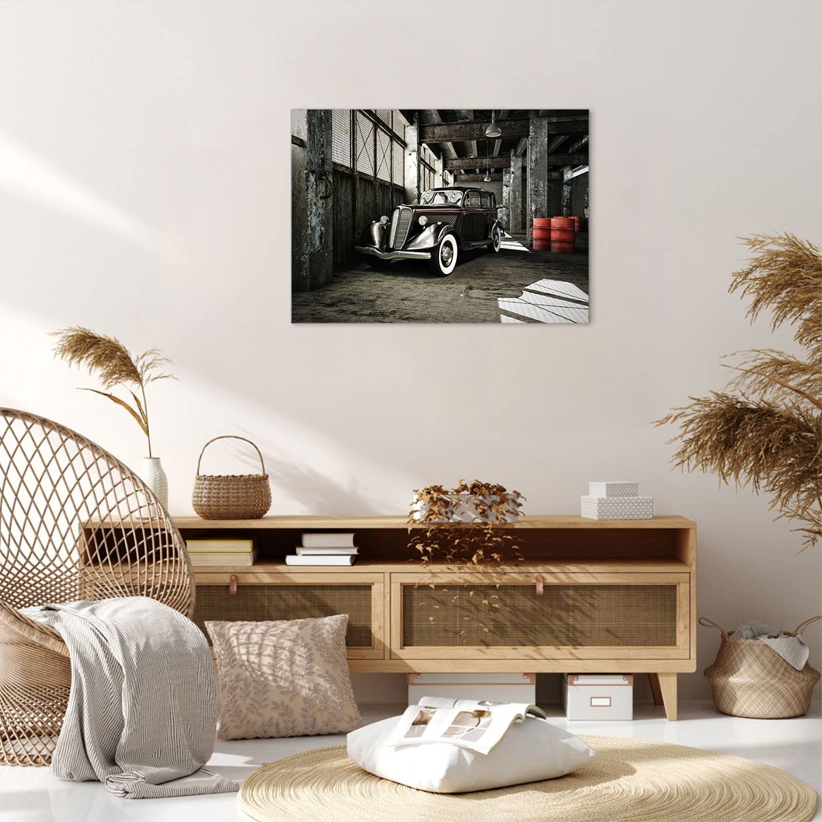 Tableau Sur Toile Abstrait Moderne 70x100 Cm - Décoration Murale Grand Format, Lave-vaisselle, Pour Salon/chambre