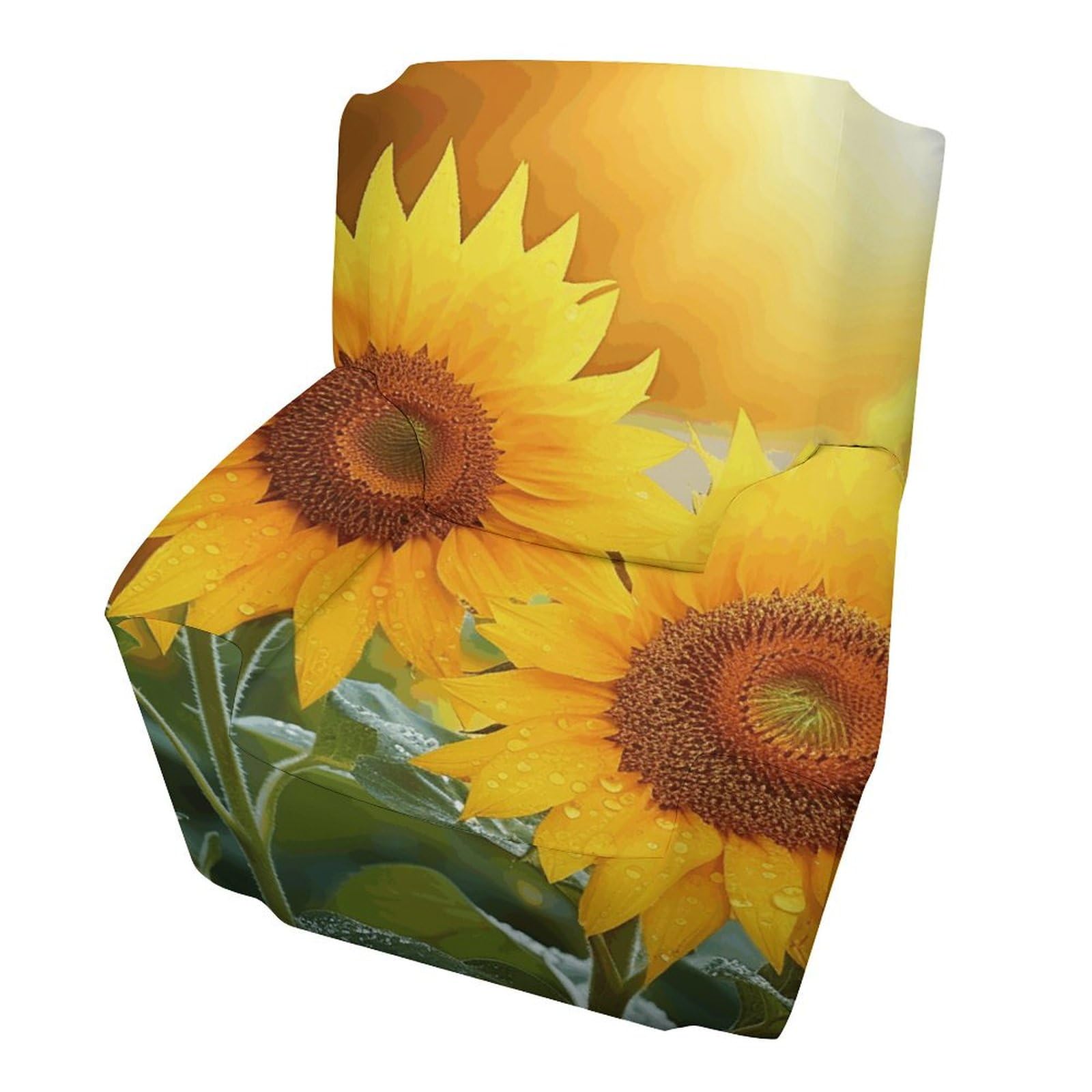 Housse de canapé imprimée tournesol pour illuminer votre salon chaleureux