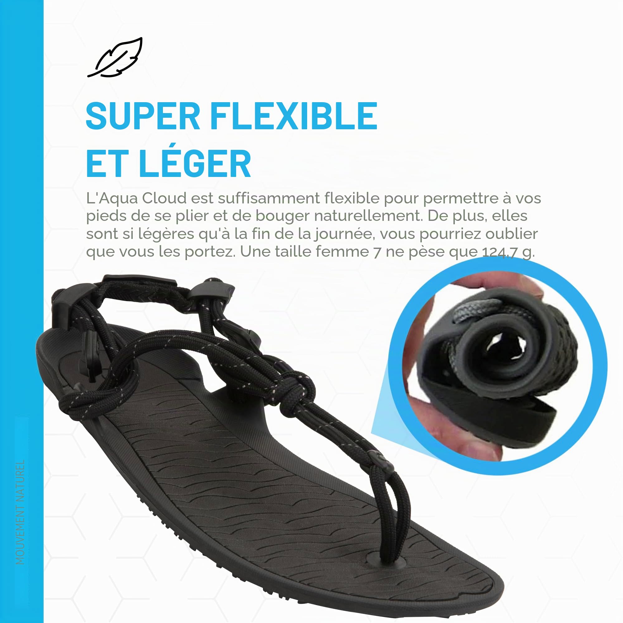 Xero Shoes Aqua Cloud Sandales aquatiques pour hommes