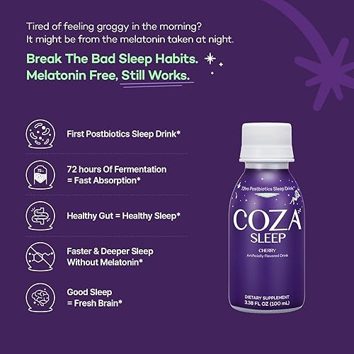 Miniatura 2 de Bebida de suplemento para dormir  Sin melatonina  Ayudas naturales para dormir para adultos  Azufaifa, magnesio, L teanina, L triptófano, vitamina