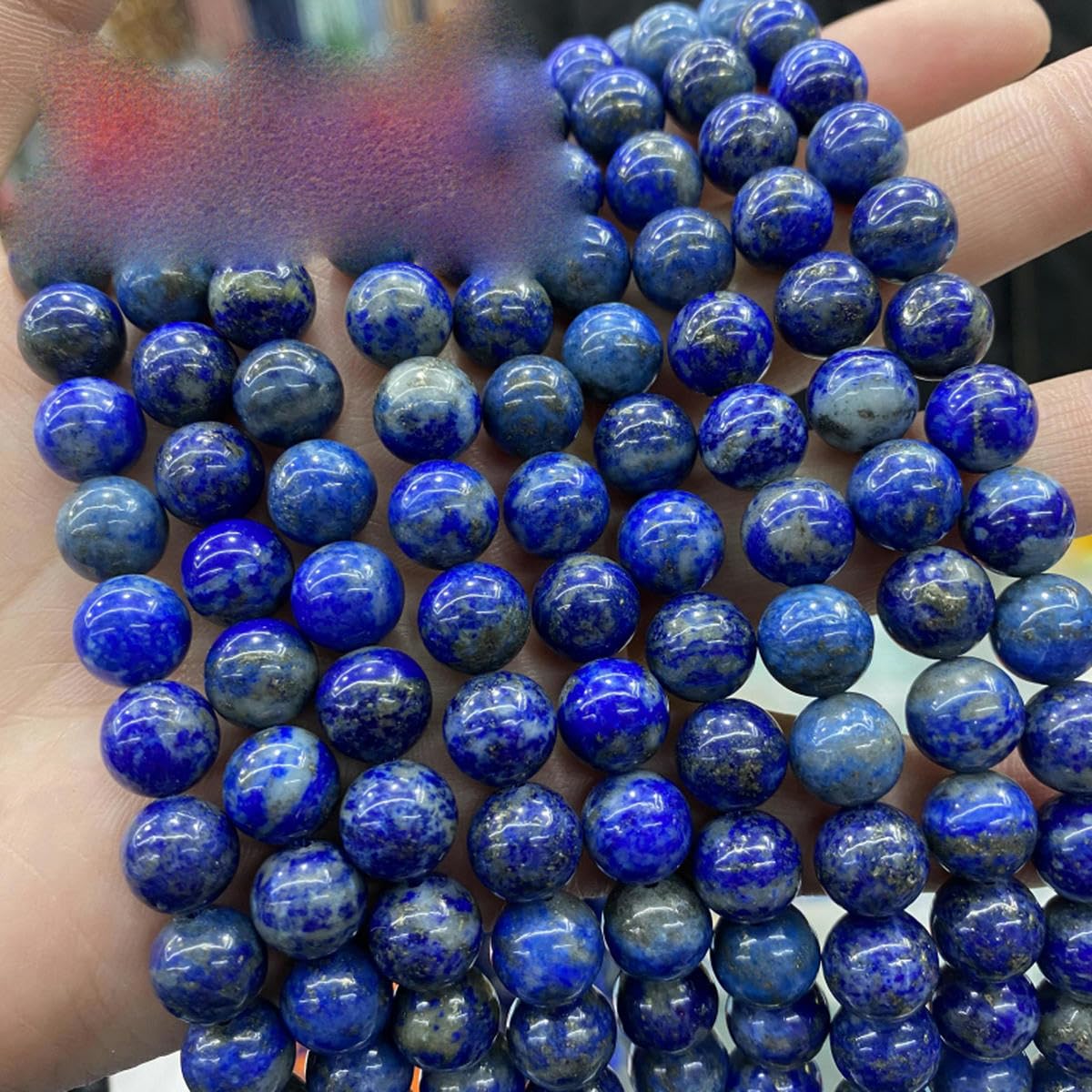 Natürliche echte Lapislazuli-Steinperlen, rund, lose Perlen, 4, 6, 8, 10, 12 mm, für Schmuckherstellung, DIY-Armband, 38,1 cm Strang, Labradorit_a-12 mm, 32 Stück Perlen