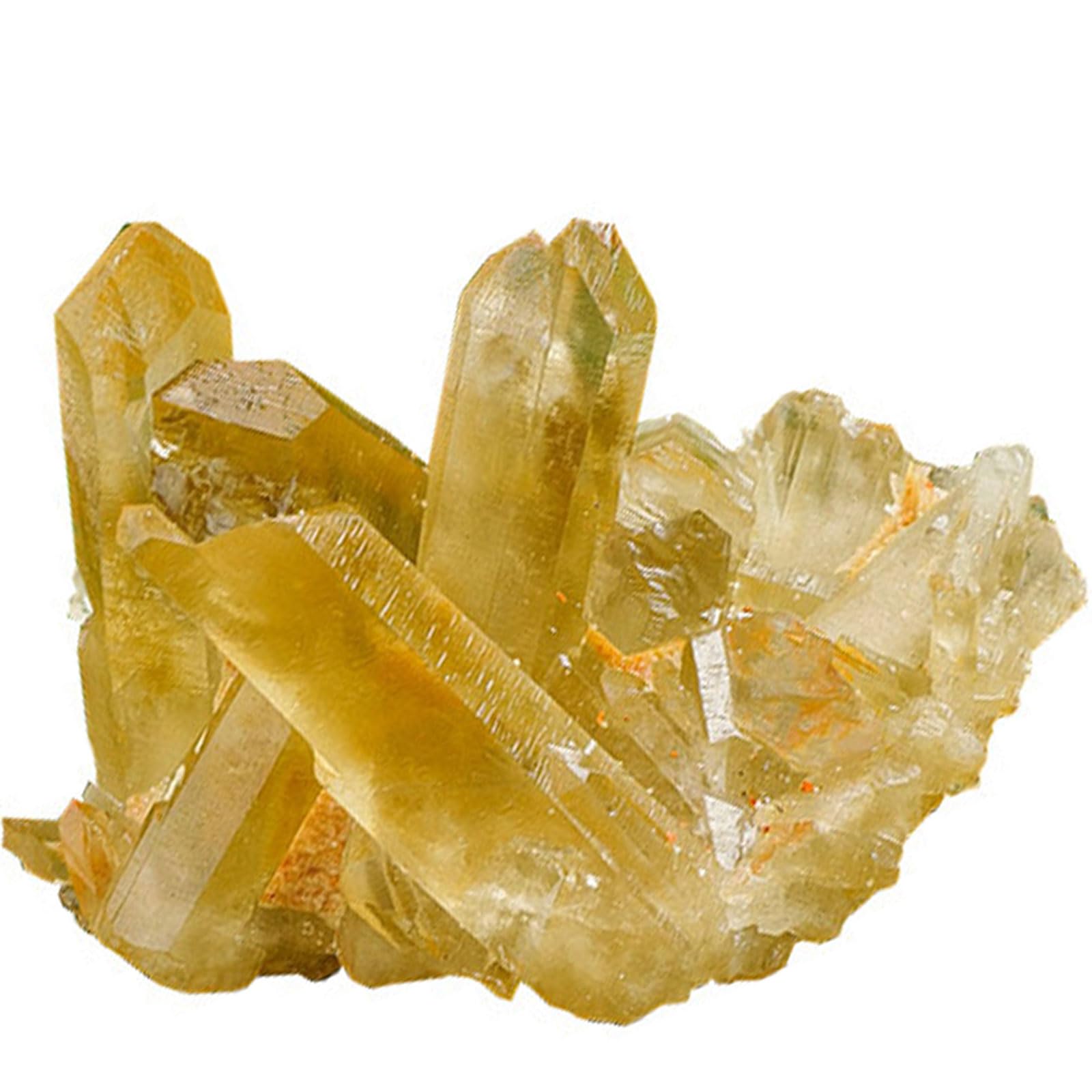 Zooeewly Natural Raw Citrine Crystal Cluster Irregular Quartz Mineral Specimens Geode Stone for Reiki Healing Home Decoration,500g