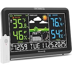 Dream Sky Weather Station Indoor Outdoor Thermometer Wireless with Digital Atomic Clock for Home photo Dream Sky Weather Station Indoor Outdoor Thermometer Wireless with Digital Atomic Clock for Home
