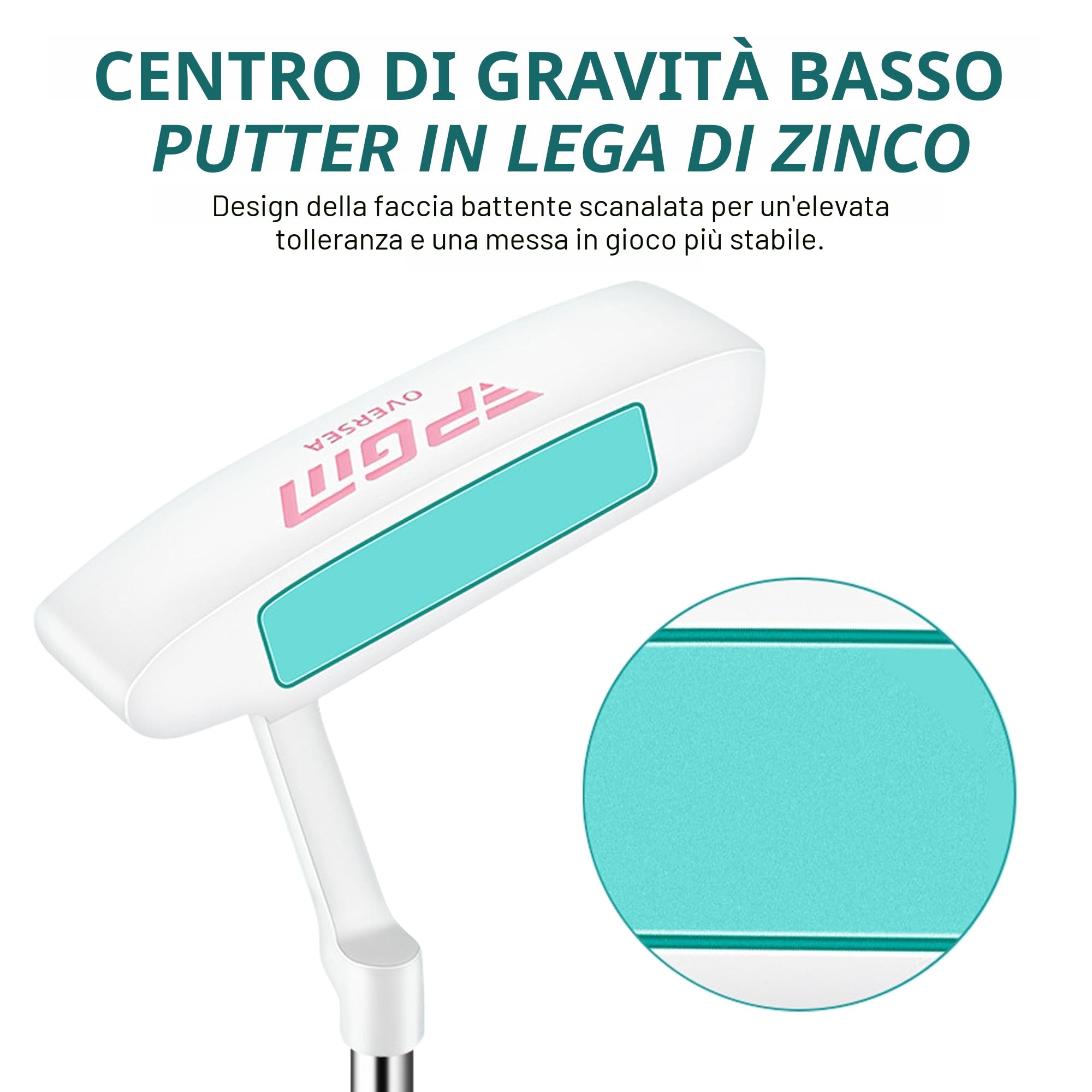PGM Set di mazze da golf da donna con 12 mazze – 4 legni (# 1,3,5,4H), 7 ferri (#5,6,7,8,9,PW, SW) e 1 putter – sacca da golf