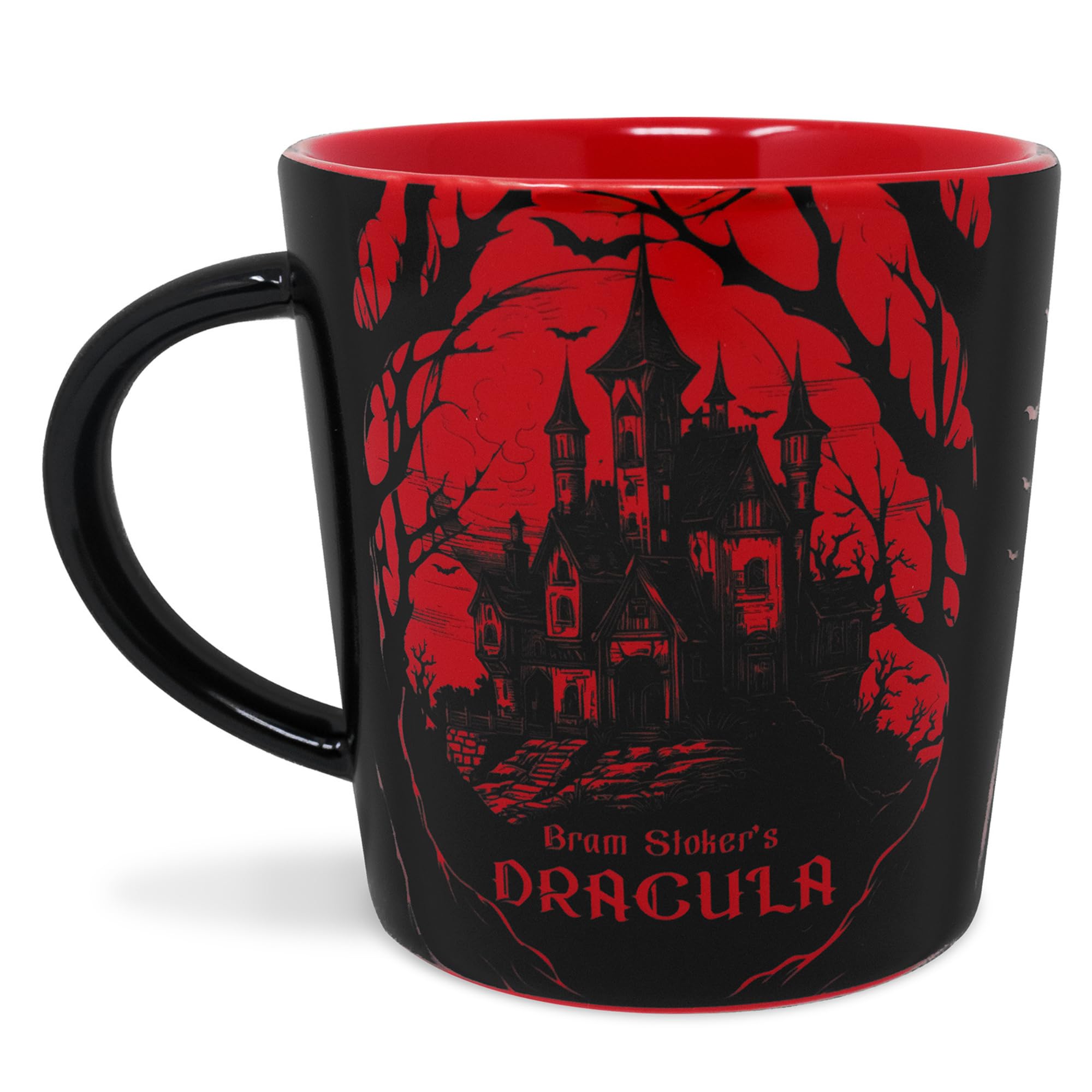Steel Mill & Co. 14 oz Ceramic Classic Book Mug, Dracula | Halloween Mug, Gothic Coffee &…