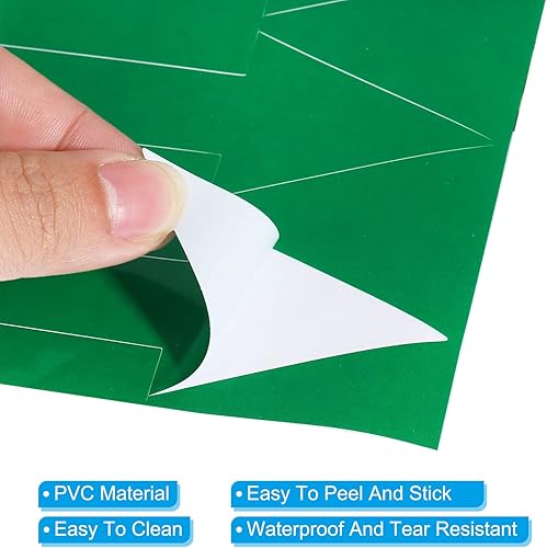 Miniatura 4 de PATIKIL Adhesivo de flecha de 6 x 2 pulgadas, paquete de 24 calcomanías de PVC extraíbles autoadhesivas impermeables para piso, letrero de flecha