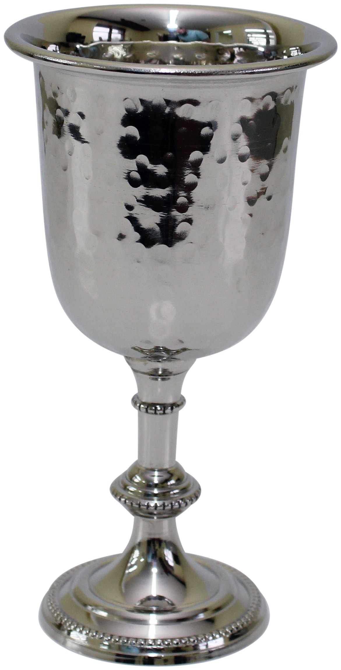 Majestic Giftware KC1110 Kiddush Cup, 5.5-Inch, Nickel Hammered
