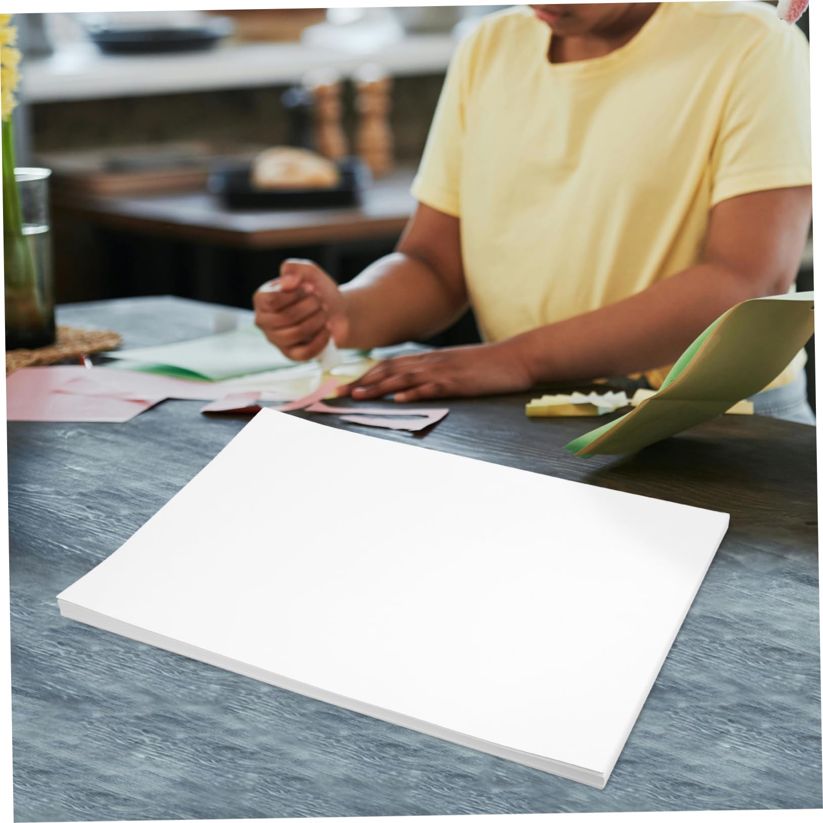 NUOBESTY 50 Fogli Di Carta A3 Cartoncino Da 220 G/m² Carta Fatta A Mano Per Origami E Lavori Artigianali Kit Per Arte E Fotografia Perfetto Per Gruppi