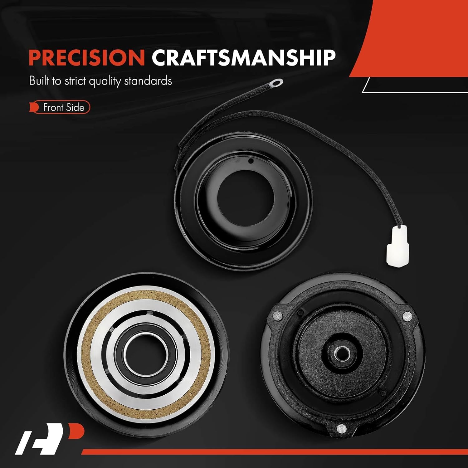 A-Premium Air Conditioner AC Compressor Clutch Kit Compatible with Mazda MPV 1989-1998, 3.0L