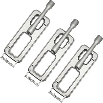 3 Pcs Cast 304 Stainless Steel Burner for Coyote Grill Replacement Parts,Grill Burner Tube For Members Mark Y0005XC Y0660 Y0101XC, For RCS Sam's Club Bakers and Chefs Grill Replace Parts