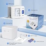 WRIST DIGITAL BLOOD PRESSURE MONITOR MACHINE BP CUFF FOR HOME USE (White)