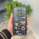 Pikkme Bumper Case for Realme C63 5G | Cute Fun Cartoon 3D Bear Silicone Full Body Protection Back Cover (Black) gallery image