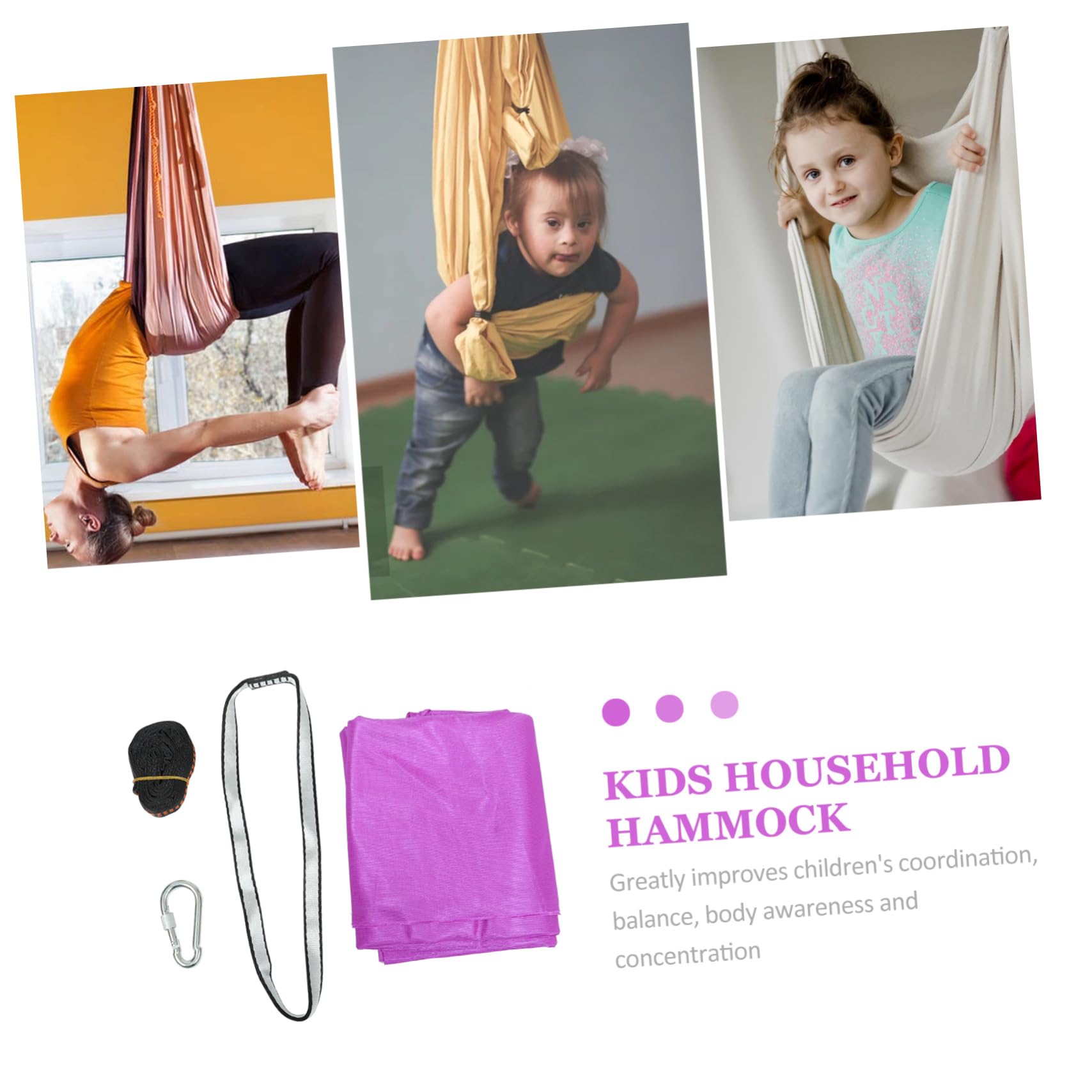 BESPORTBLE 1 Set Hammock Household Hammocks for Home Gym and Travel Enhances Flexibility Comfort Durable