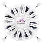 Lash Extension 1000 Fans/Tray Mixed Premade Fans Eyelash Extensions D Curl Promades Eyelash Volume Lash Extensions Loose Fans Pre Made Volume Lashes Pointed Base (10D-0.07D, 11-18mm)