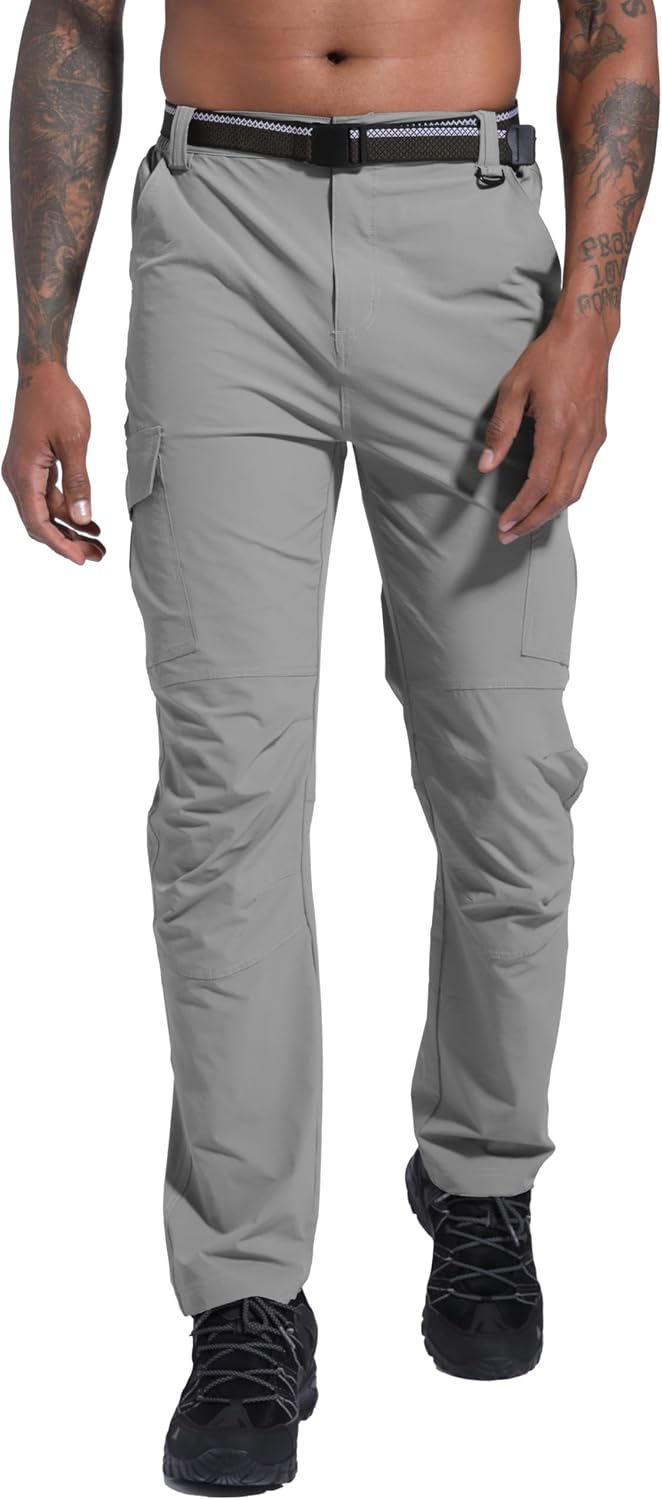 Men's Hiking Pants Quick-Dry Lightweight Waterproof Travel Outdoor Camping Hunting Fishing Work Cargo Pants - Image 8
