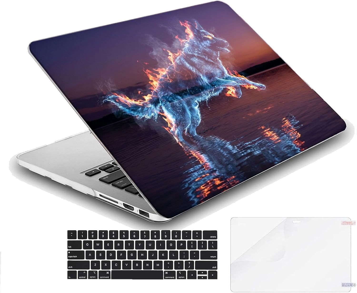 Compatible with MacBook Neo 13-inch, Hard Shell Case with Keyboard Cover and Screen Protector (A3404 A18 Pro chip, 2026 Release) - German Shepherd MC23037