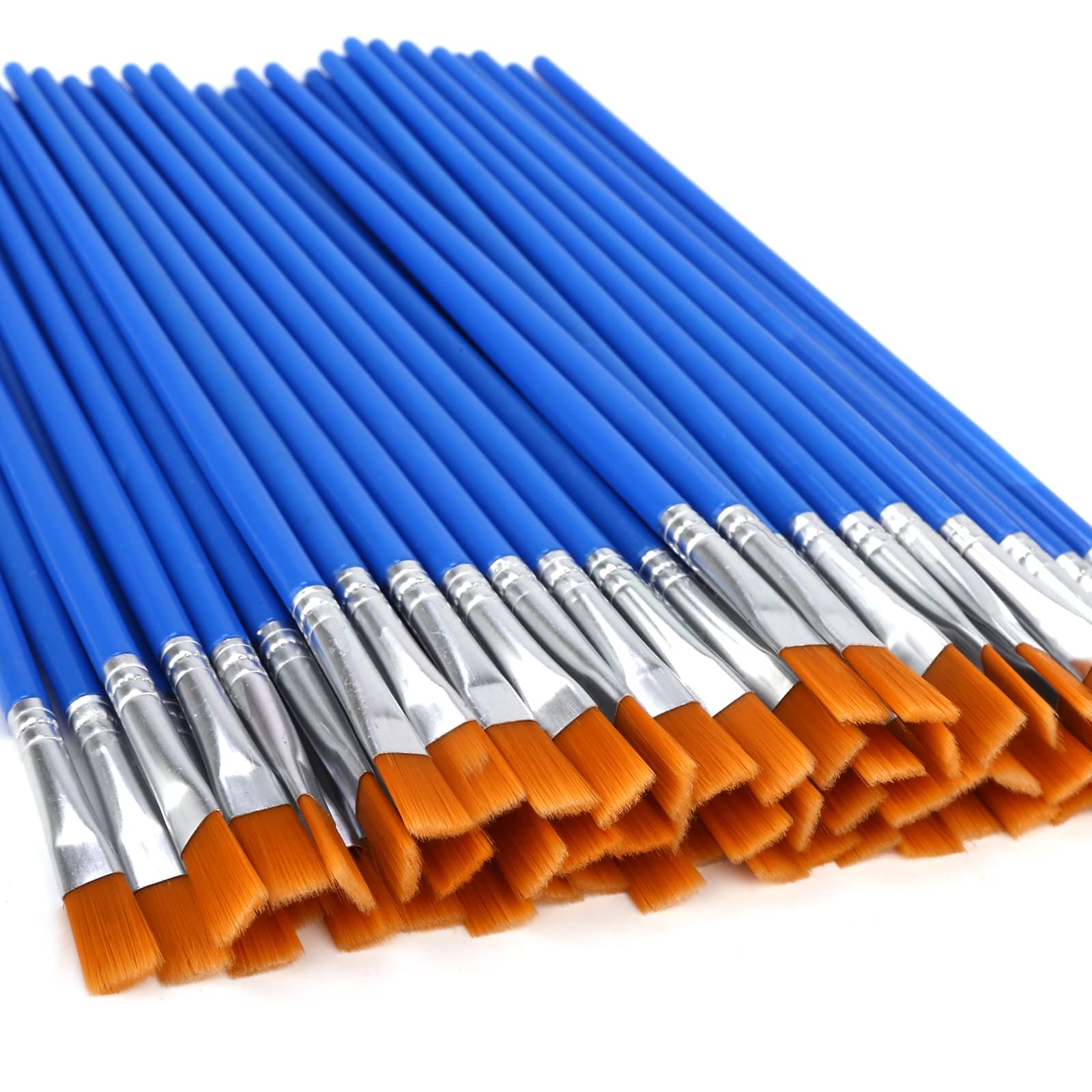 Buy 60 Pack Flat Paint Brushes, DLEZ Mini Paint Brush Bulk, Small Tiny