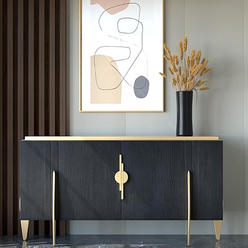 Miniatura 3 de homdiy Paquete de 2 tiradores de gabinete de media luna dorados, manijas de gabinete de cocina semicírculo, tiradores de gabinete de latón cepillado