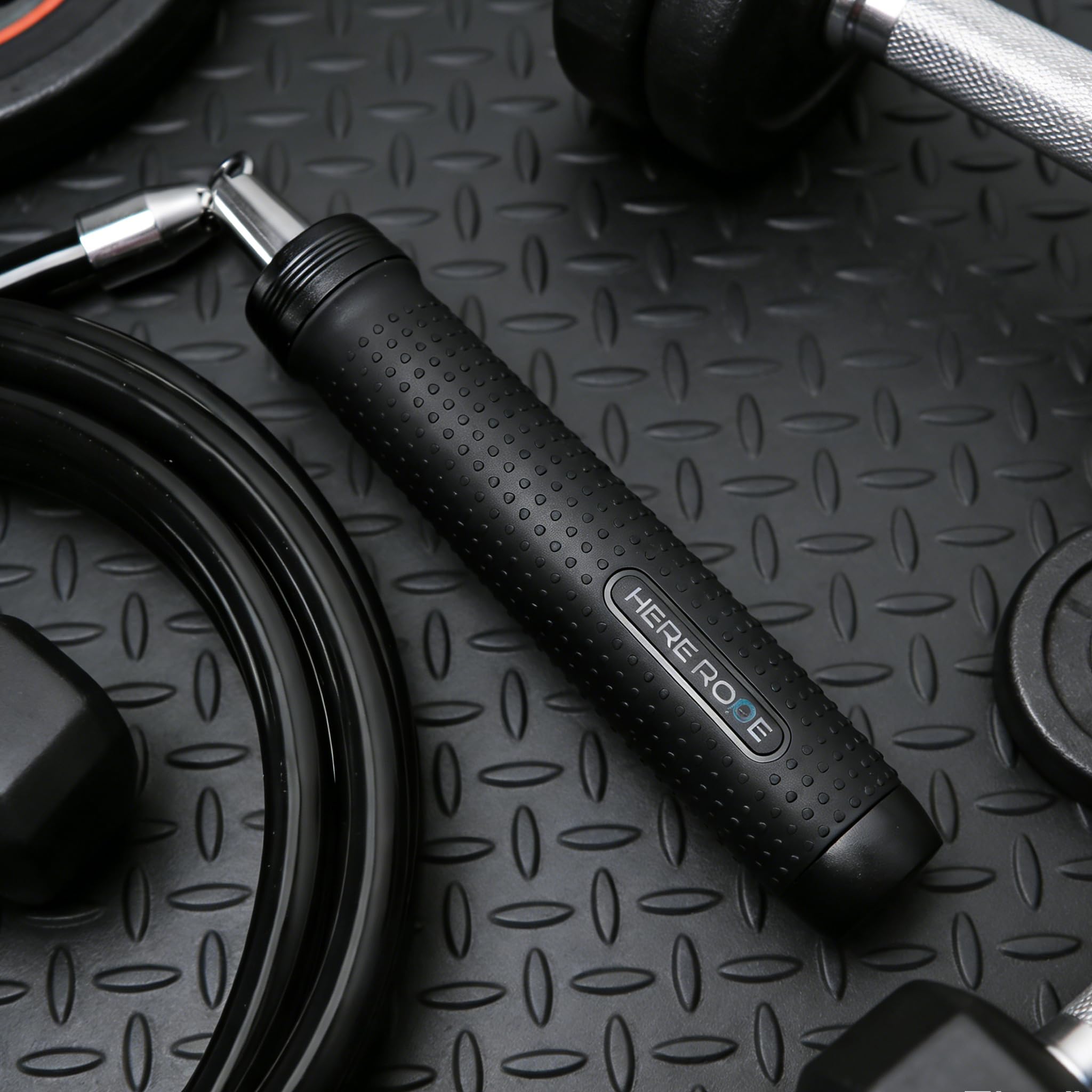 Hererope Ważona skakanka, linka stalowa 11 mm, metalowe uchwyty, regulowana długość, do treningu i fitnessu
