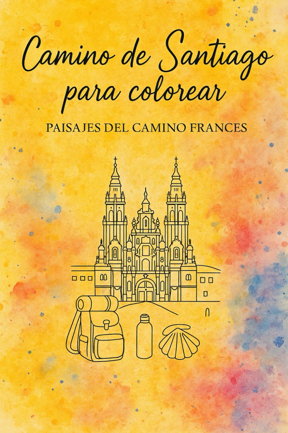 Camino de Santiago para colorear: 33 paisajes del camino francés