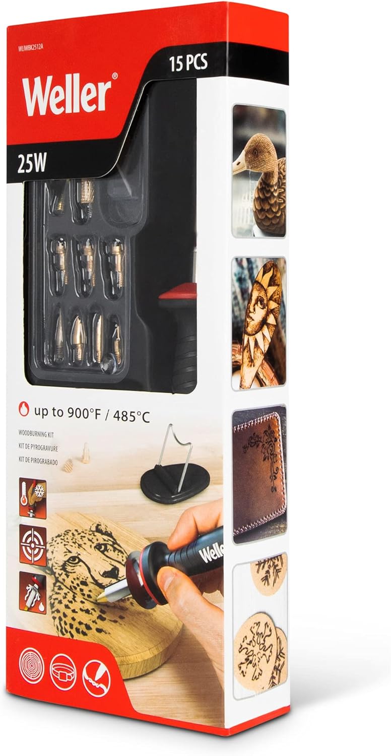 Weller Genuine 15 Piece 25W/120V Woodburning Kit | WLIWBK2512A