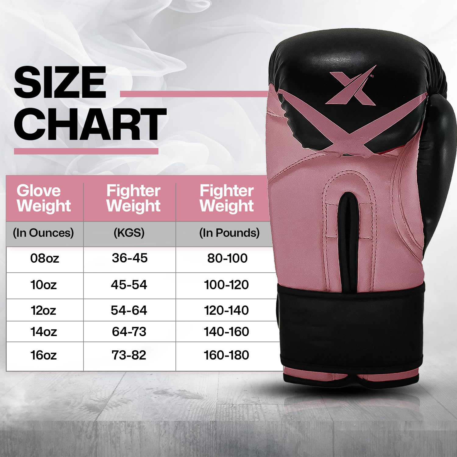 Xn8 - Guantoni da boxe in finta pelle, per kickboxing, MMA, Grappling, muay thai, karate, palmo ventilato, protezione multistrato per uomini e donne (226,8 g, 283,5 g, 340,2 g, 396,9 g, 453,6 g)