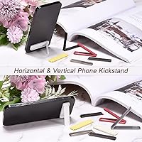 Vista 6 de uxcell Soporte para teléfono celular, paquete de 2 soportes de escritorio horizontales y verticales, soporte magnético plegable para teléfono