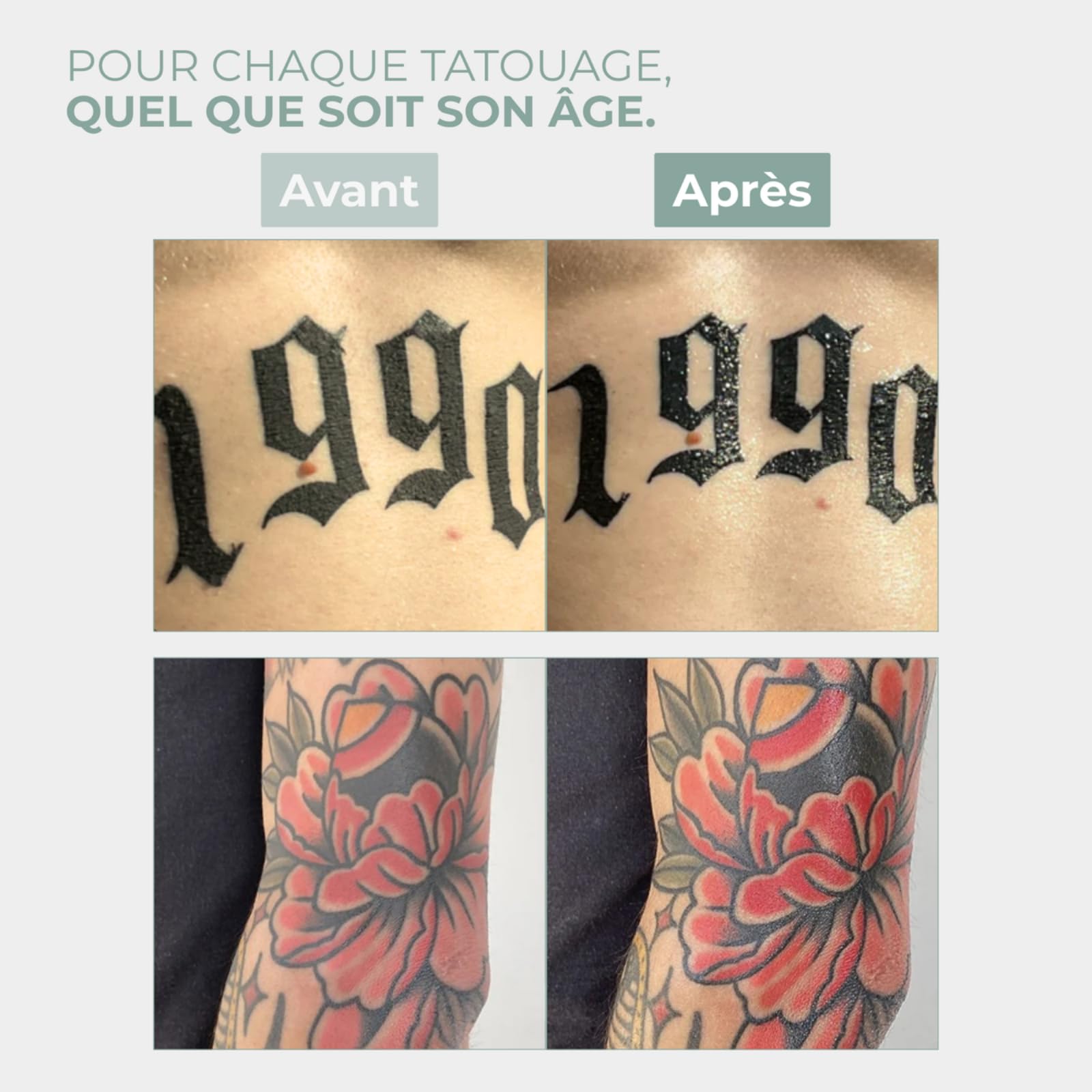 Baume Réparateur Tatouage,Crème de Soin pour Tatouage,Baume Hydratant Naturel,Soin Cicatrisant Accéléré,Améliore la Couleur,Non Grasse,Crème Professionnelle pour Tatouages Neufs et Anciens
