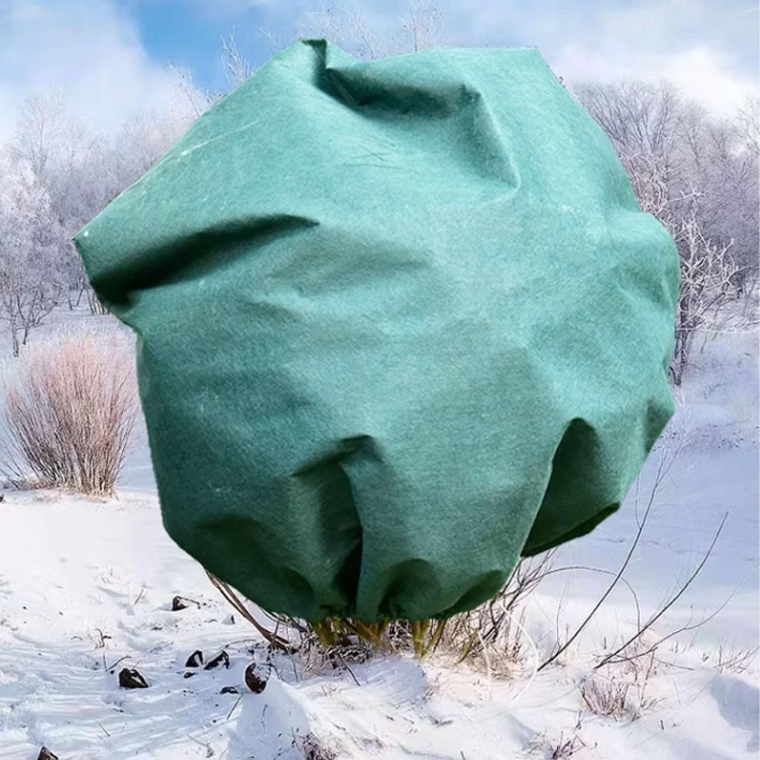 SaCLi Voile hivernage Plante exterieurvoile d'hivernage Couverture de Protection Respirante Contre la Pluie et la Neige pour semis de Plantes Vertes d'extérieur Non tissées(Color:39 * 39in,Size:6)
