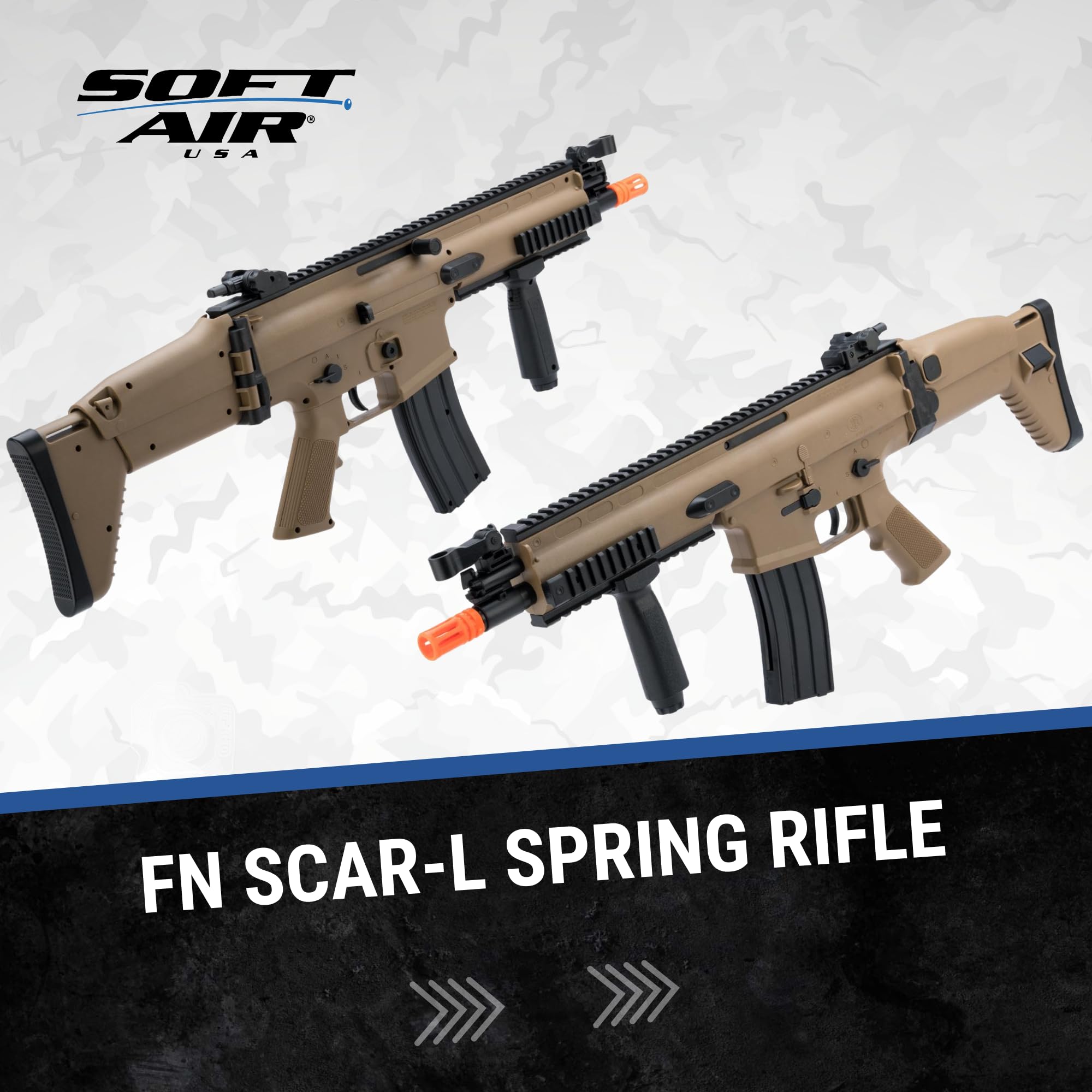 Amazon.com : Soft Air SCAR-L Licensed Full Size Spring Powered
