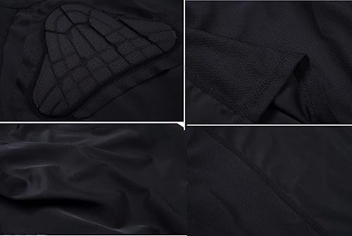 Miniatura 3 de Jellybro Camisa de compresión acolchada para niños y jóvenes, de manga larga