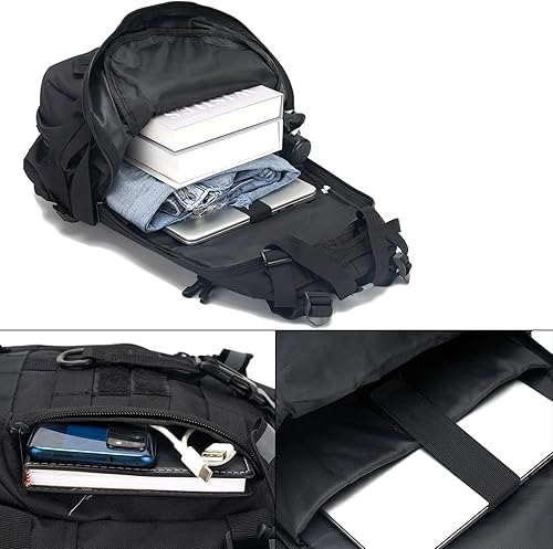 Miniatura 5 de Pickag Mochila táctica militar Molle Bag para senderismo, senderismo, senderismo, senderismo, caza, viajes, motocicleta