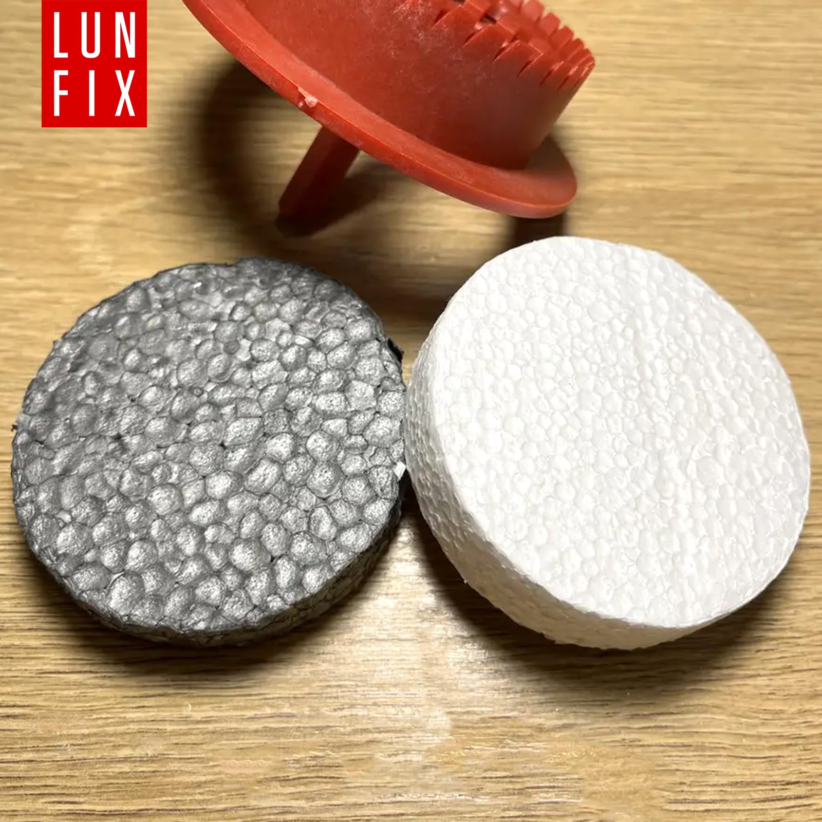 100 tapones de poliestireno expandido (EPS), diámetro de 67 x 17 mm, color blanco, para tacos aislantes, aislamiento en WDVS, apto para fresadoras, discos de poliestireno