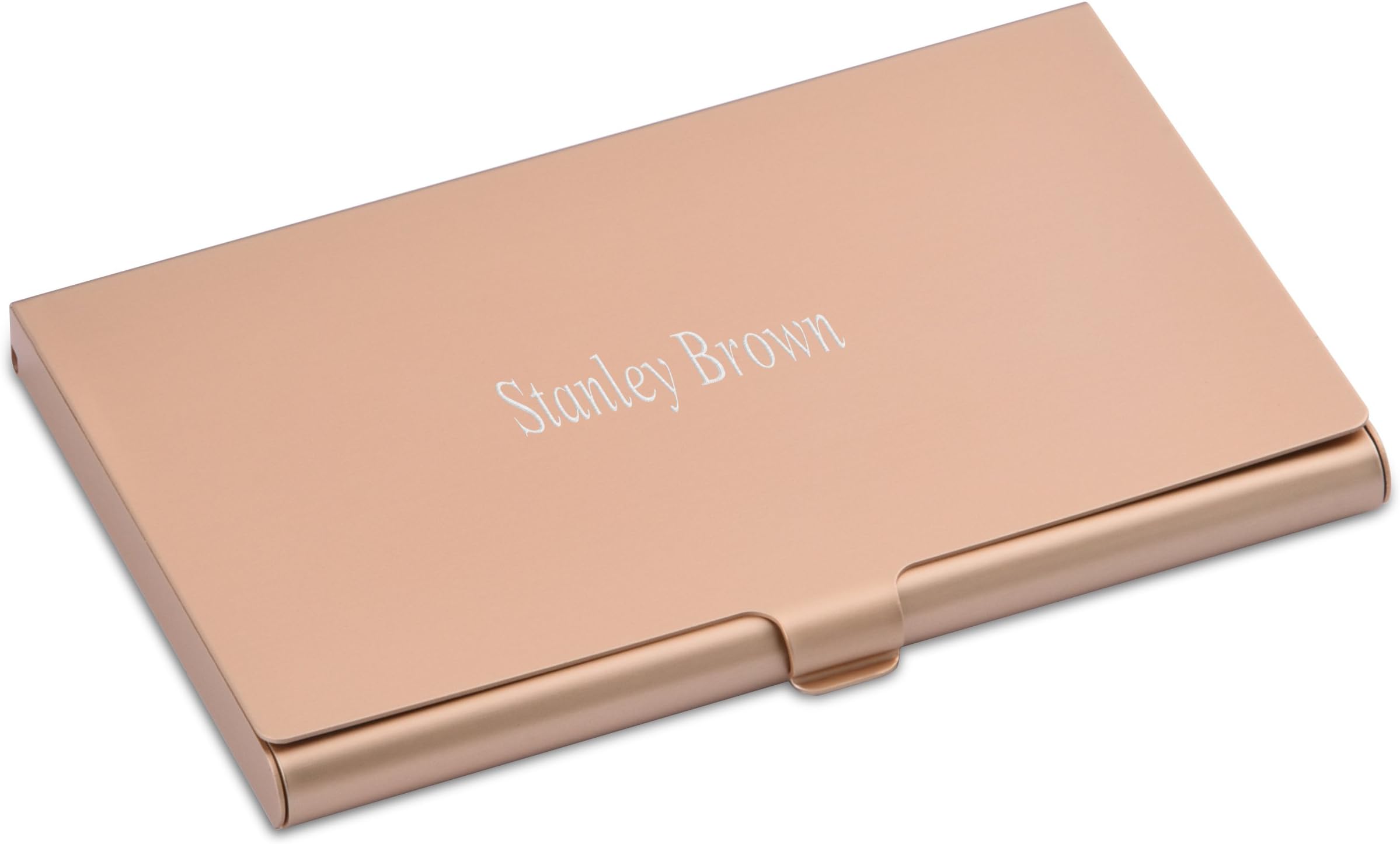 Personalize Colorful Aluminium Alloy Credit Card Business Card Holder Card Case - Free Custom Engraving (Gold)