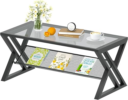 Miniatura 36 de Mesa de Centro para Sala de Estar Mesa Central Blanca, Mesa de Té Rectangular Simple y Moderna de Mármol Sintético con Marco de Metal Dorado Mármol