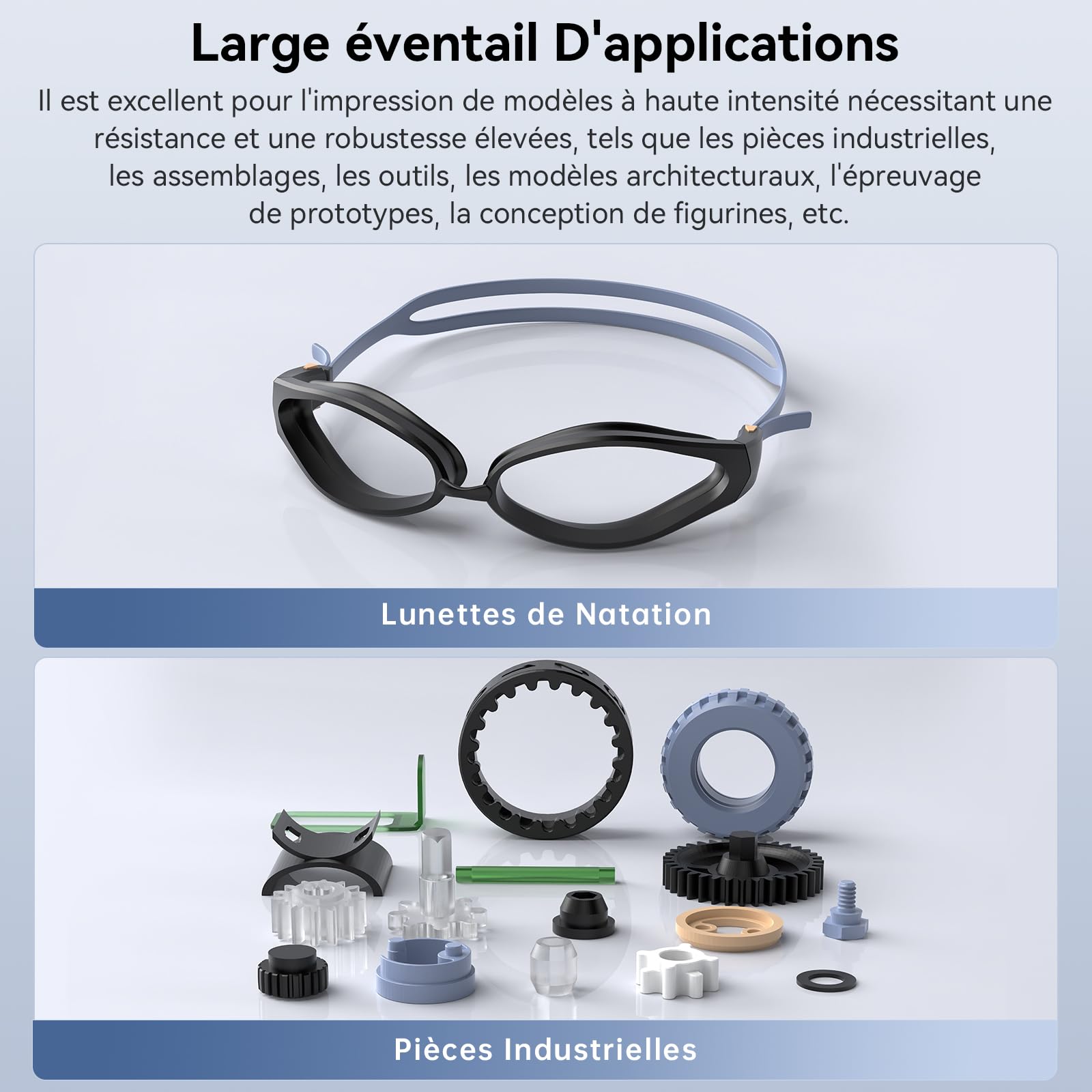 ANYCUBIC Résine Standard V2 Imprimante 3D Resine UV 405nm, Haute Résistance, Haute Ténacité et Faible Odeur, Résine Photopolymère pour l'Impression 3D LCD/DLP/SLA, Transparent 1KG