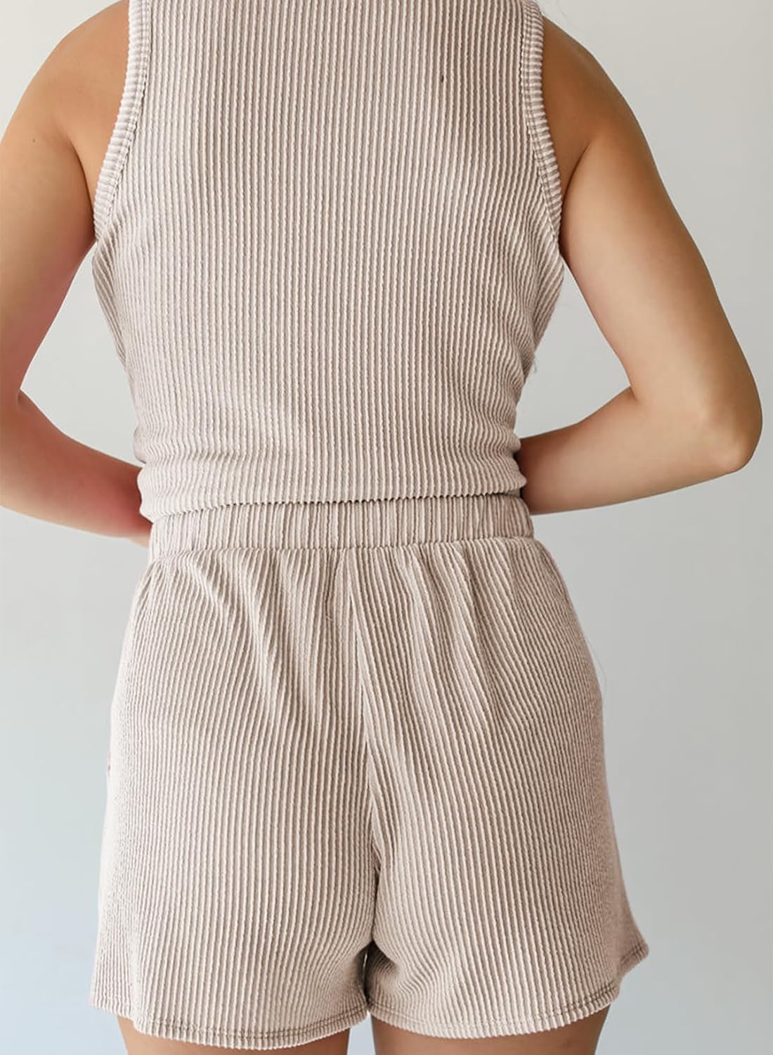 SHEWIN Women's Summer 2 Piece Outfits Shorts Sets Matching Set Loungewear 2026 - Image 4