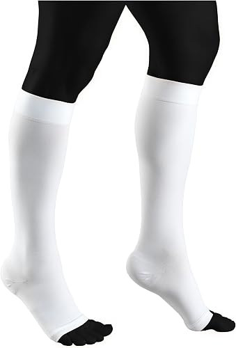 NuVein Medical Compression Stockings, 20-30 mmHg Support for Women & Men, Knee L