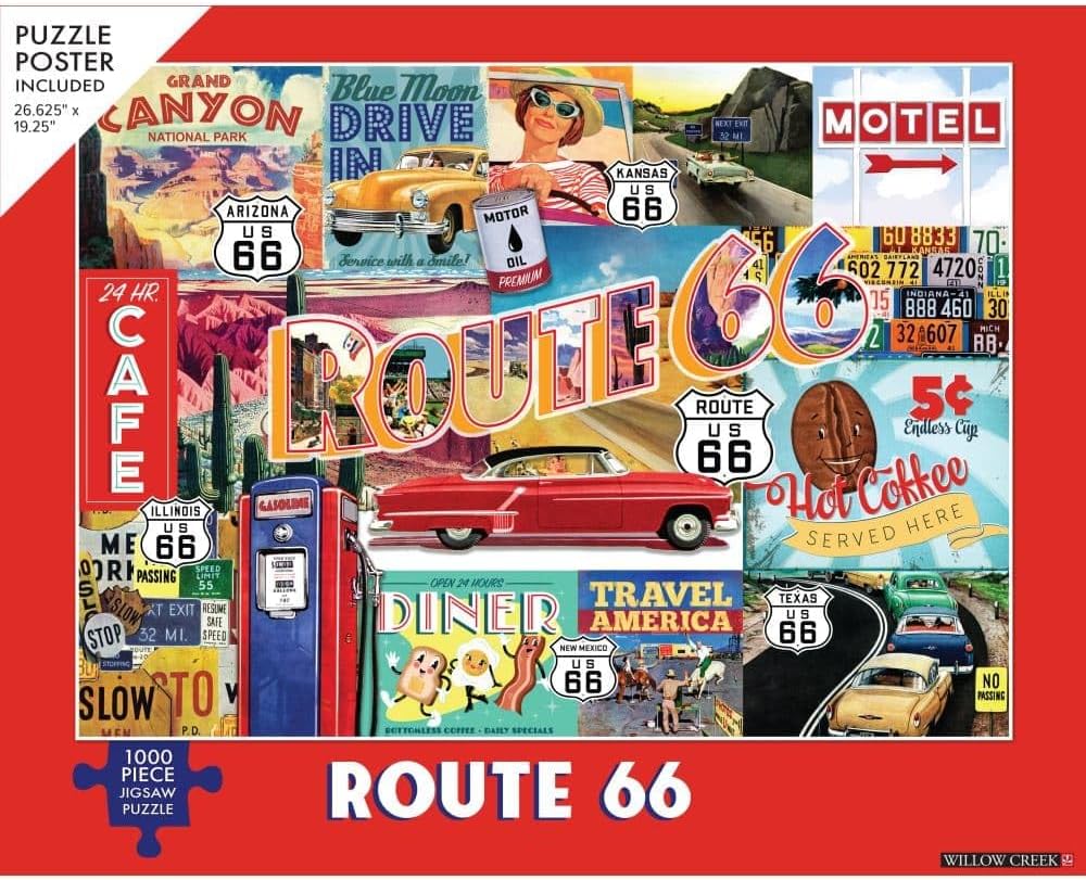 Willow Creek Press Route 66 1000-Piece Puzzle