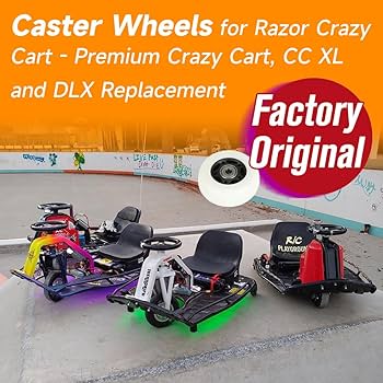 TAXI GARAGE Razor Cart Front Wheel Assembly For The Razor Crazy